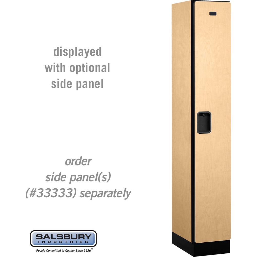 12" Wide Single Tier Designer Wood Locker - 1 Wide - 6 Feet High - 18" Deep by Salsbury