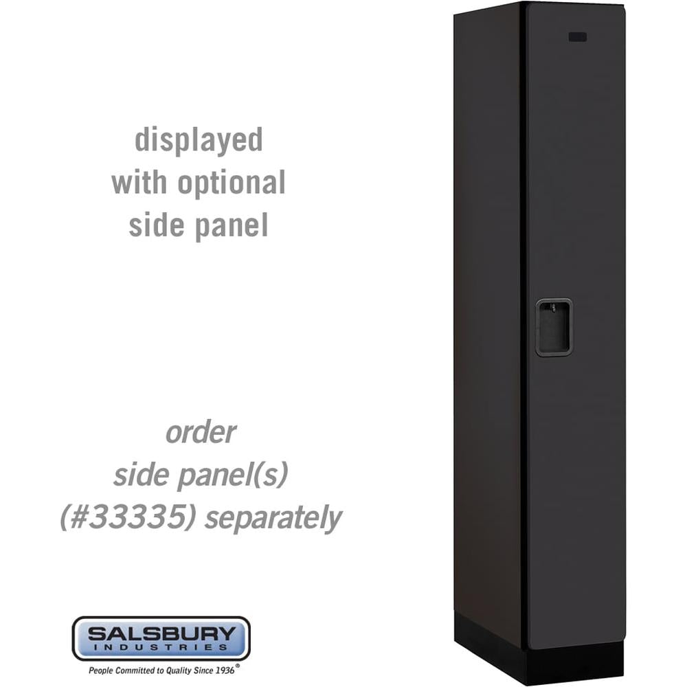 12" Wide Single Tier Designer Wood Locker - 1 Wide - 6 Feet High - 21" Deep by Salsbury