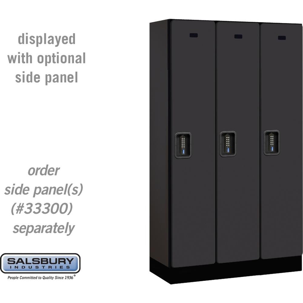 12" Wide Single Tier Designer Wood Locker - 3 Wide - 5 Feet High - 15" Deep by Salsbury