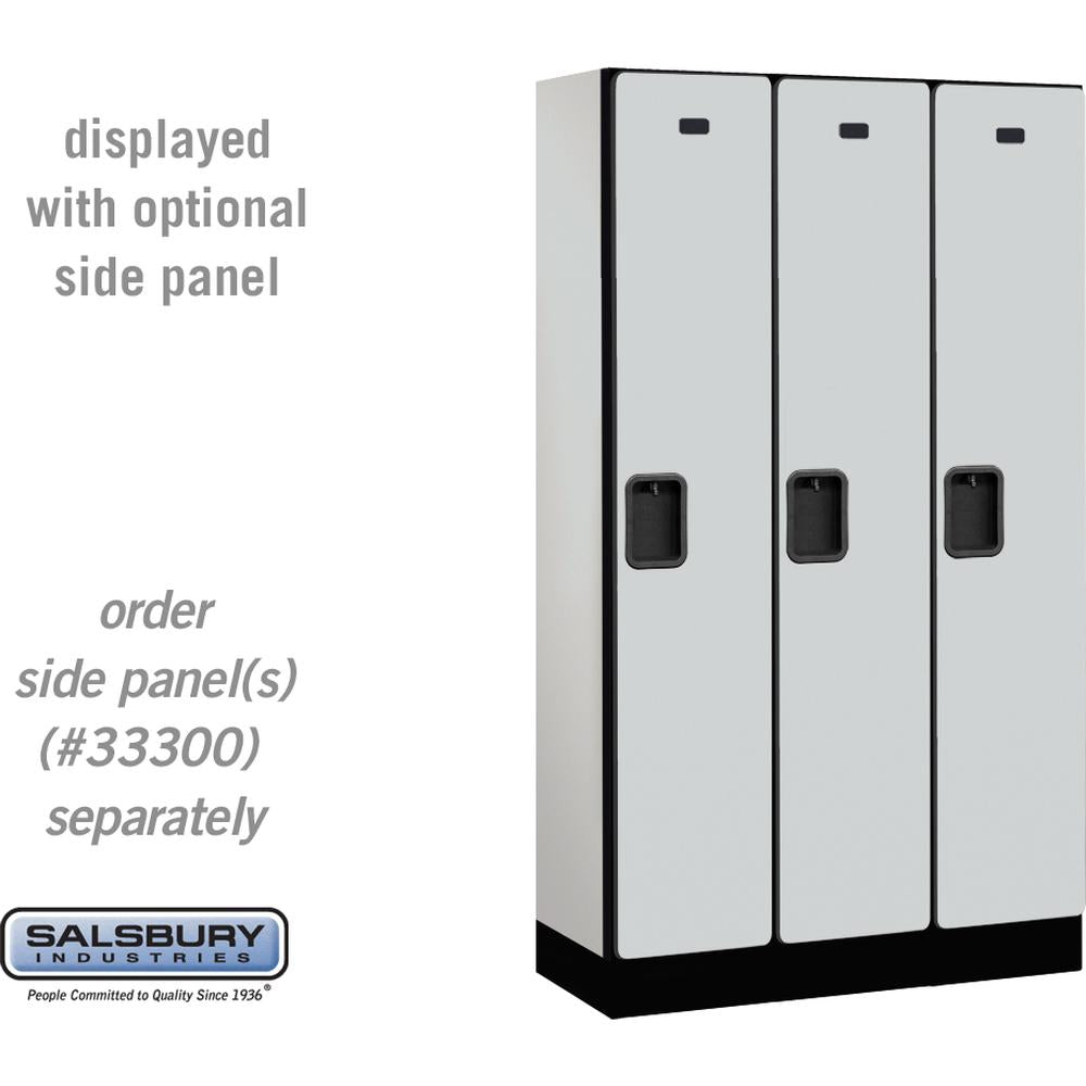 12" Wide Single Tier Designer Wood Locker - 3 Wide - 5 Feet High - 15" Deep by Salsbury