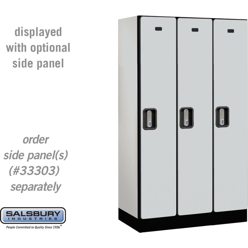 12" Wide Single Tier Designer Wood Locker - 3 Wide - 5 Feet High - 18" Deep by Salsbury