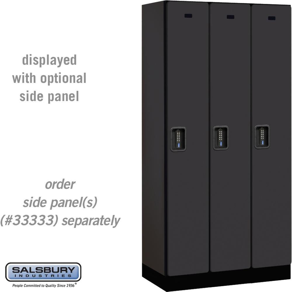 12" Wide Single Tier Designer Wood Locker - 3 Wide - 6 Feet High - 18" Deep by Salsbury
