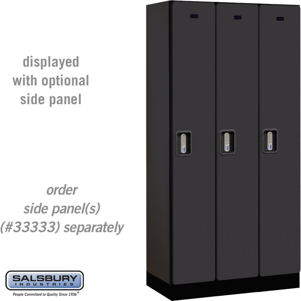 12" Wide Single Tier Designer Wood Locker - 3 Wide - 6 Feet High - 18" Deep by Salsbury