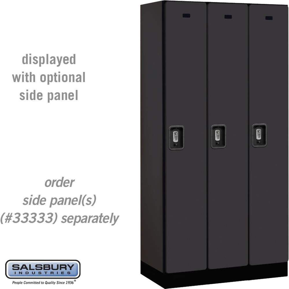 12" Wide Single Tier Designer Wood Locker - 3 Wide - 6 Feet High - 18" Deep by Salsbury