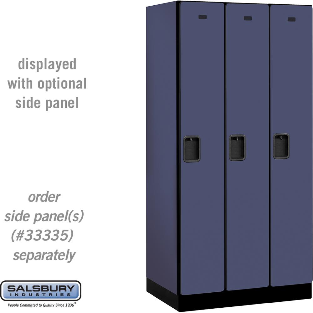 12" Wide Single Tier Designer Wood Locker - 3 Wide - 6 Feet High - 21" Deep by Salsbury