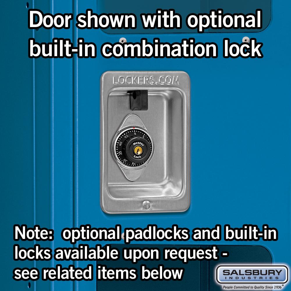 12" Wide Single Tier See-Through Metal Locker - 3 Wide - 5 Feet High - 15" Deep by Salsbury