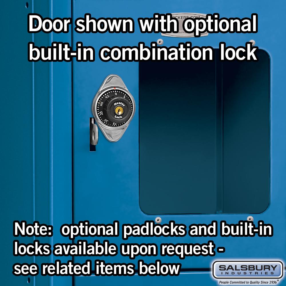 12" Wide Six Tier Box Style Bridge See-Through Metal Locker - 16 Box - 18" Deep by Salsbury