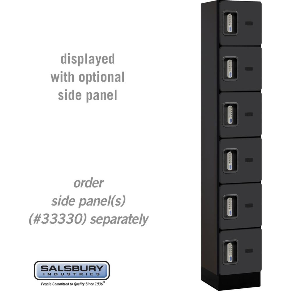 12" Wide Six Tier Box Style Designer Wood Locker - 1 Wide - 6 Feet High - 15" Deep by Salsbury