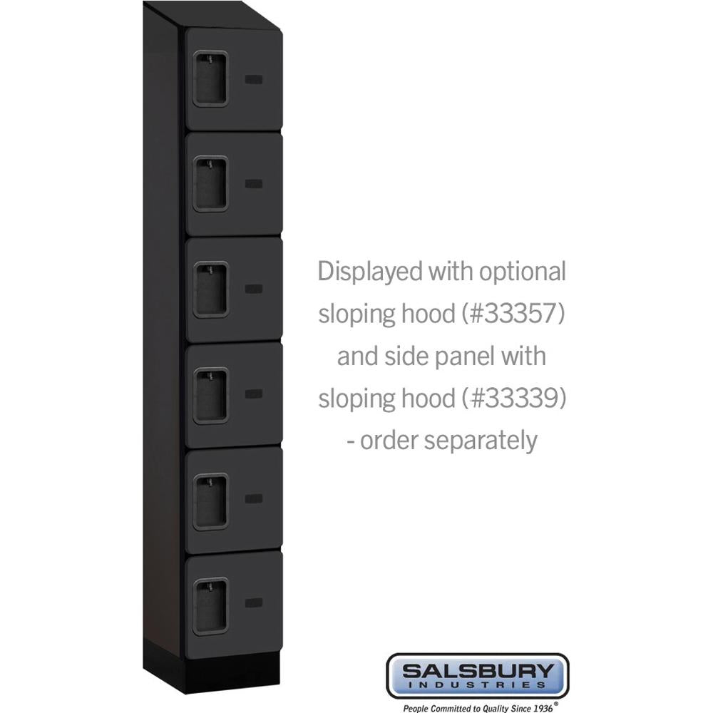 12" Wide Six Tier Box Style Designer Wood Locker - 1 Wide - 6 Feet High - 15" Deep by Salsbury