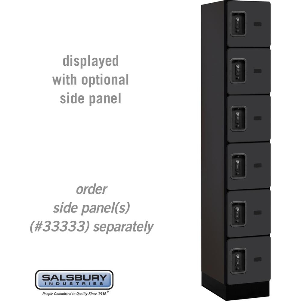 12" Wide Six Tier Box Style Designer Wood Locker - 1 Wide - 6 Feet High - 18" Deep by Salsbury