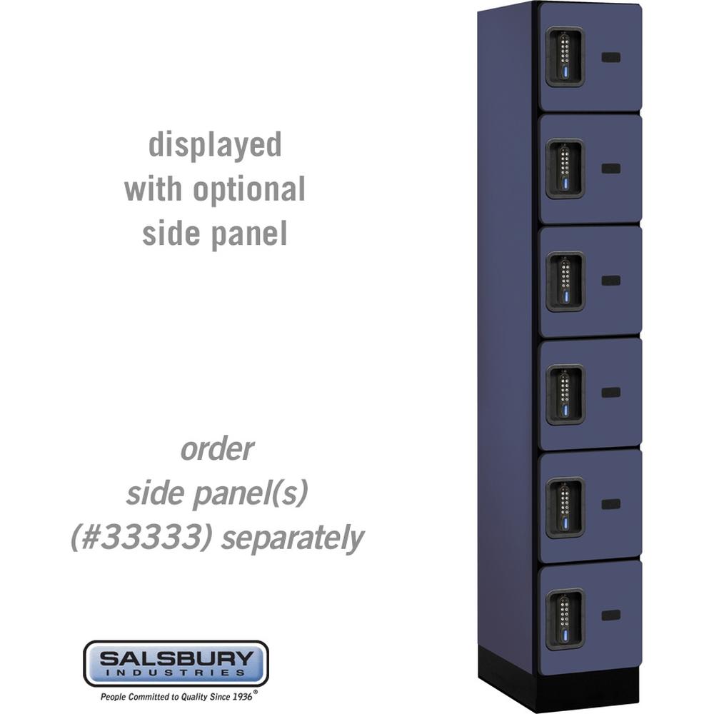 12" Wide Six Tier Box Style Designer Wood Locker - 1 Wide - 6 Feet High - 18" Deep by Salsbury