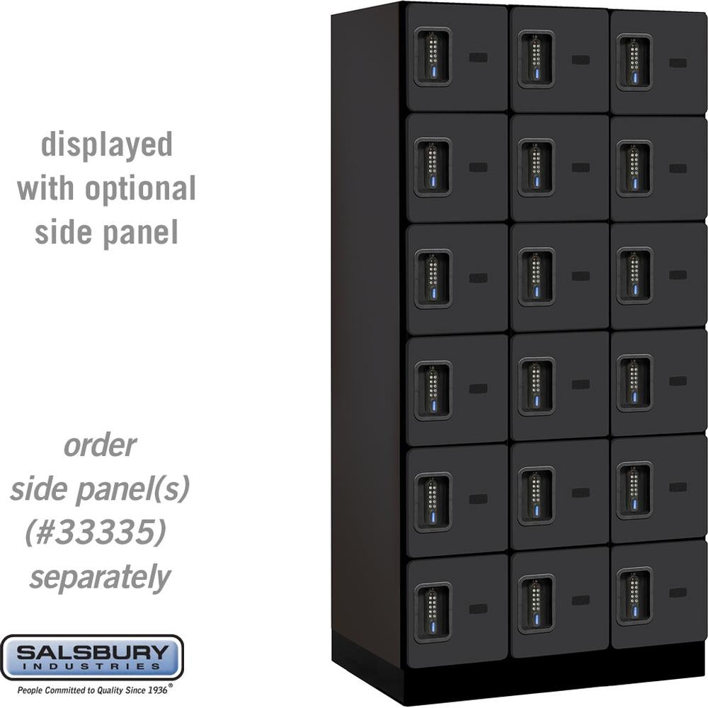 12" Wide Six Tier Box Style Designer Wood Locker - 3 Wide - 6 Feet High - 21" Deep by Salsbury