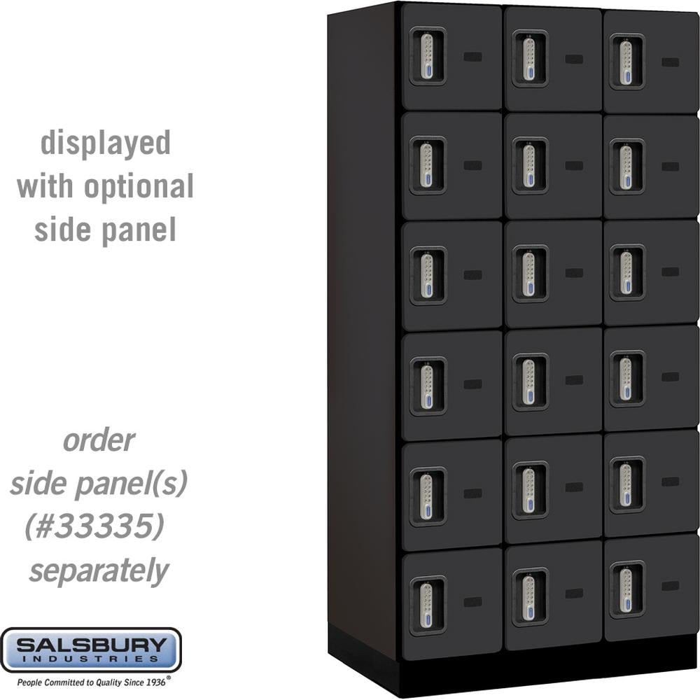 12" Wide Six Tier Box Style Designer Wood Locker - 3 Wide - 6 Feet High - 21" Deep by Salsbury