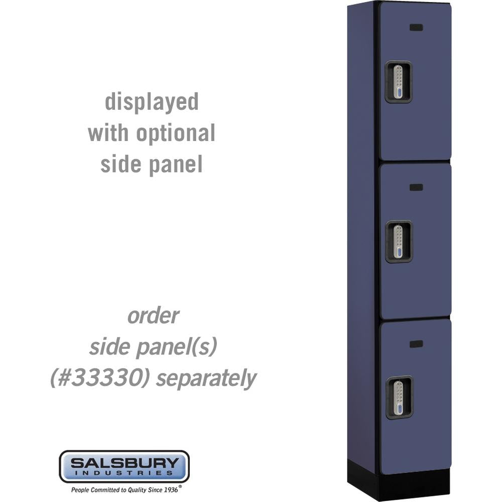 12" Wide Triple Tier Designer Wood Locker - 1 Wide - 6 Feet High - 15" Deep by Salsbury