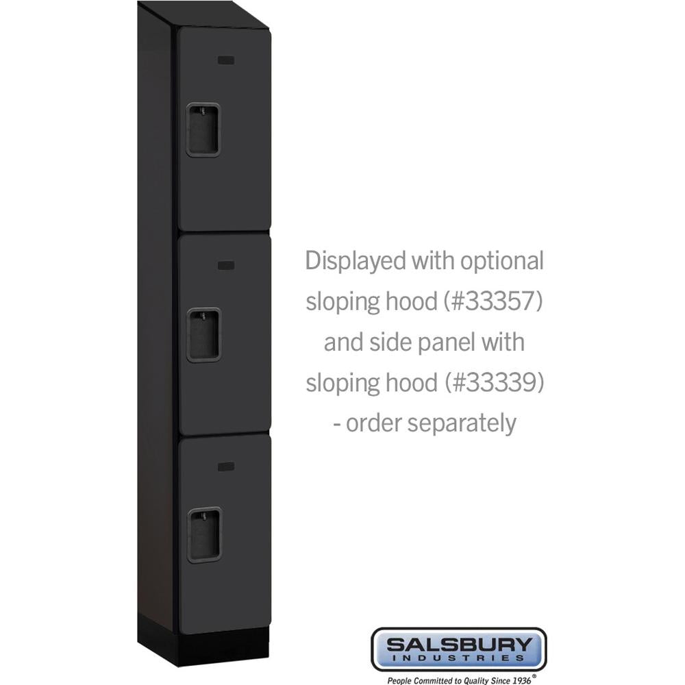 12" Wide Triple Tier Designer Wood Locker - 1 Wide - 6 Feet High - 15" Deep by Salsbury