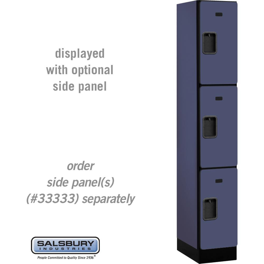 12" Wide Triple Tier Designer Wood Locker - 1 Wide - 6 Feet High - 18" Deep by Salsbury