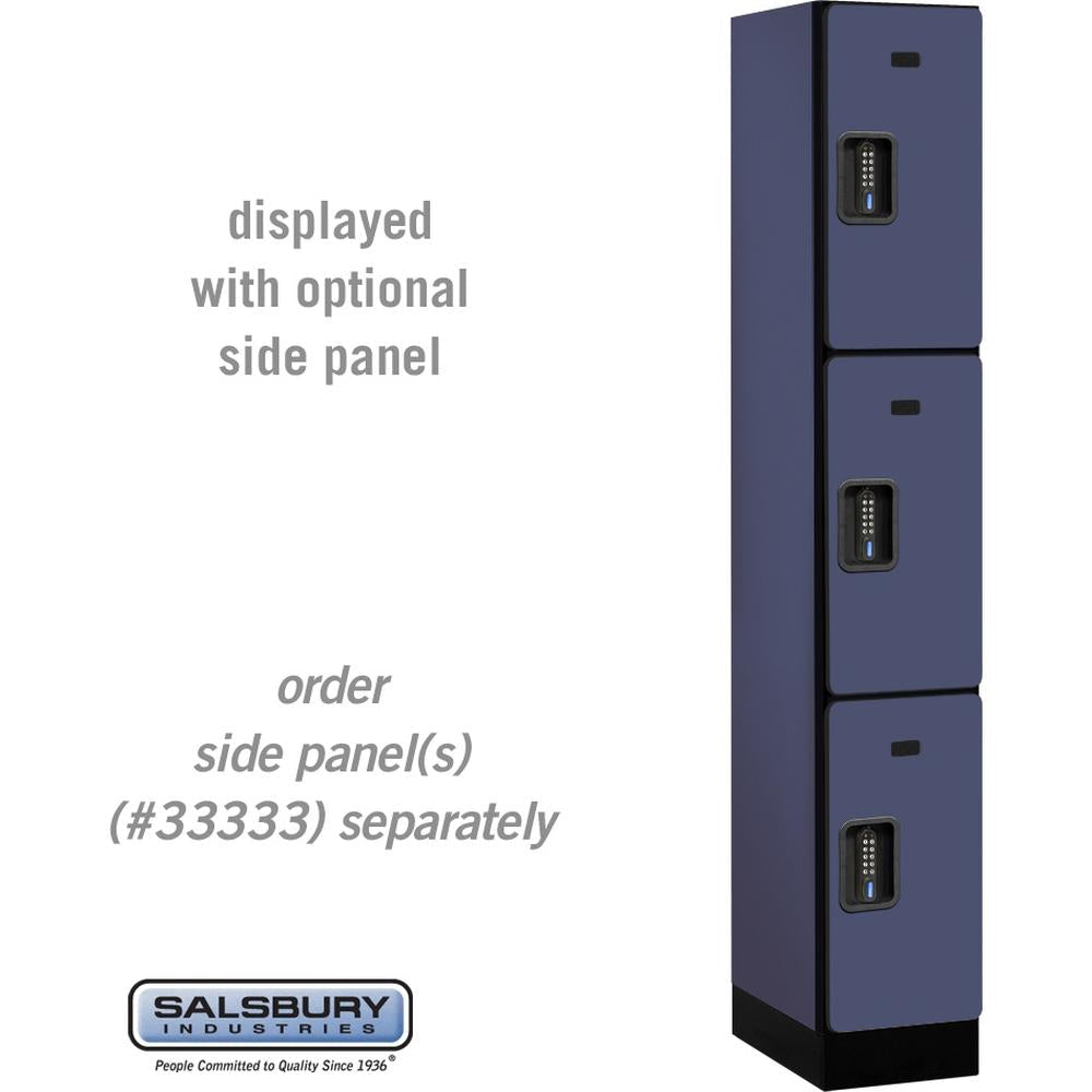 12" Wide Triple Tier Designer Wood Locker - 1 Wide - 6 Feet High - 18" Deep by Salsbury