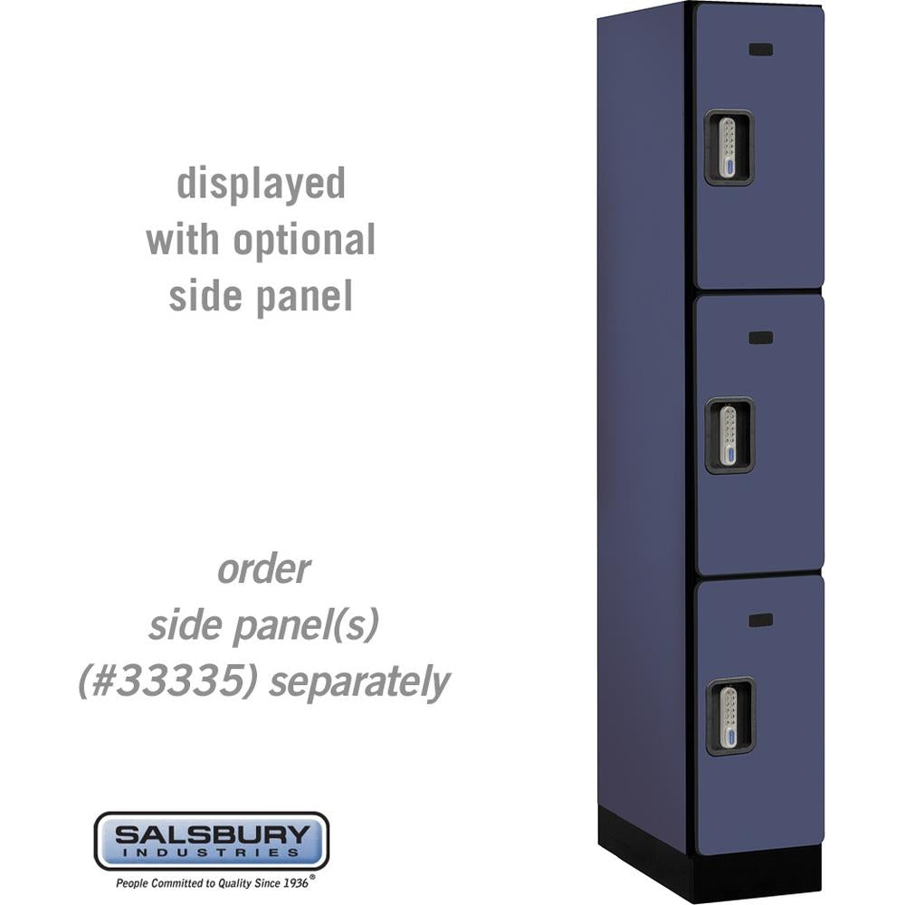 12" Wide Triple Tier Designer Wood Locker - 1 Wide - 6 Feet High - 21" Deep by Salsbury