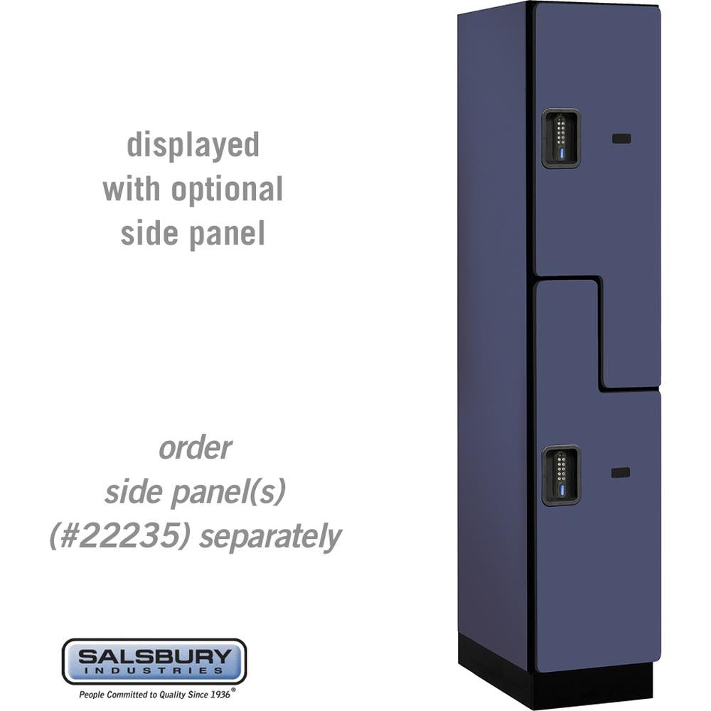 15" Wide Double Tier 'S' Style Designer Wood Locker - 1 Wide - 6 Feet High - 21" Deep by Salsbury