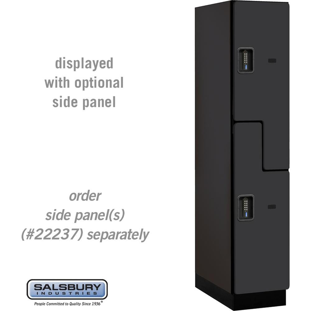 15" Wide Double Tier 'S' Style Designer Wood Locker - 1 Wide - 6 Feet High - 24" Deep by Salsbury
