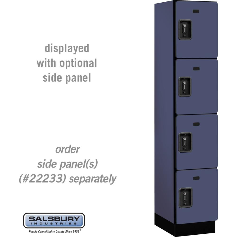 15" Wide Four Tier Designer Wood Locker - 1 Wide - 6 Feet High - 18" Deep by Salsbury