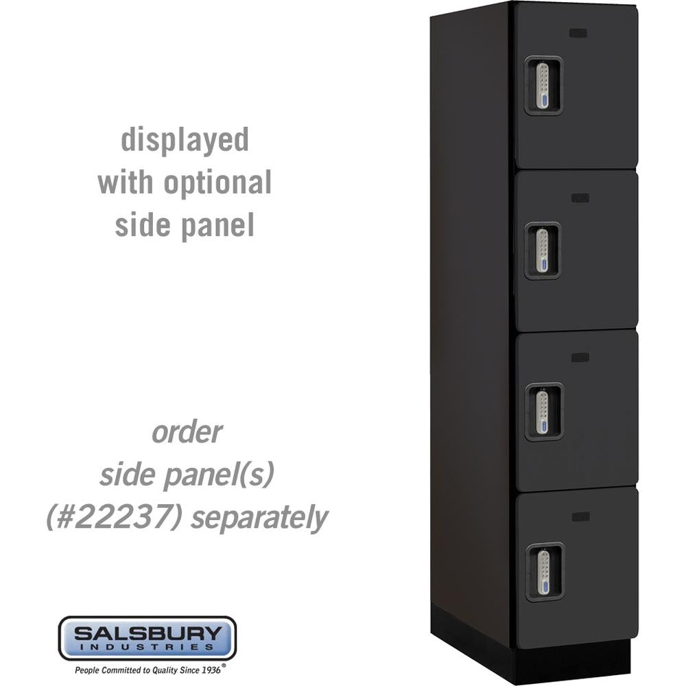 15" Wide Four Tier Designer Wood Locker - 1 Wide - 6 Feet High - 24" Deep by Salsbury