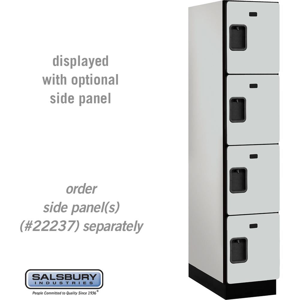15" Wide Four Tier Designer Wood Locker - 1 Wide - 6 Feet High - 24" Deep by Salsbury