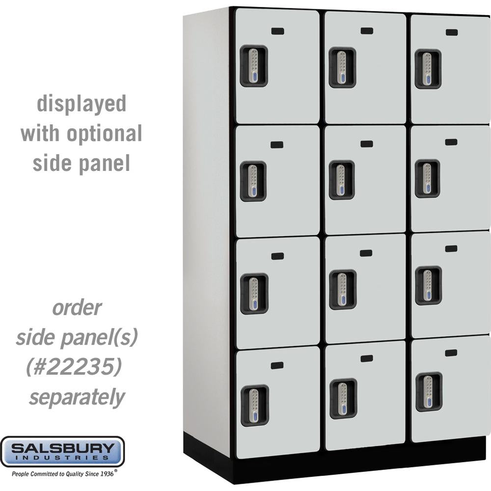 15" Wide Four Tier Designer Wood Locker - 3 Wide - 6 Feet High - 21" Deep by Salsbury