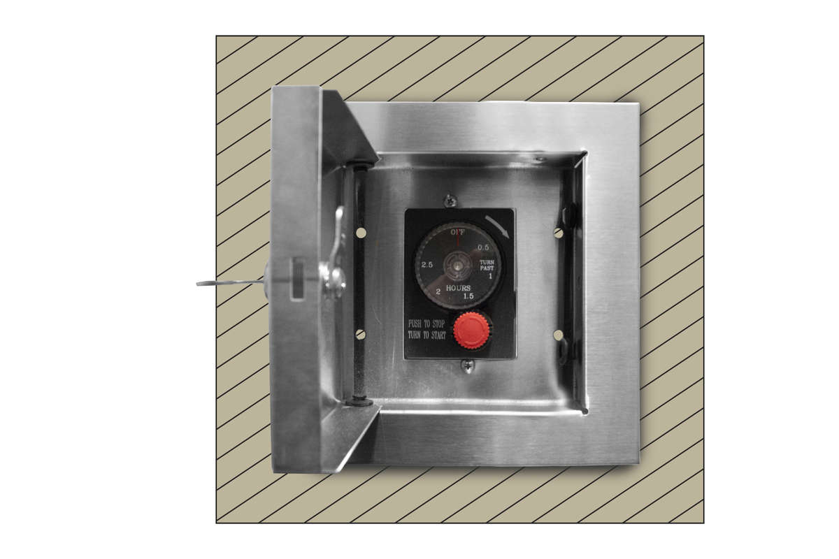 TrueFlame Locking Cabinet to House ESTOP1-0H & ESTOP2-5H Timers - TF-ESTOP-LC-KIT