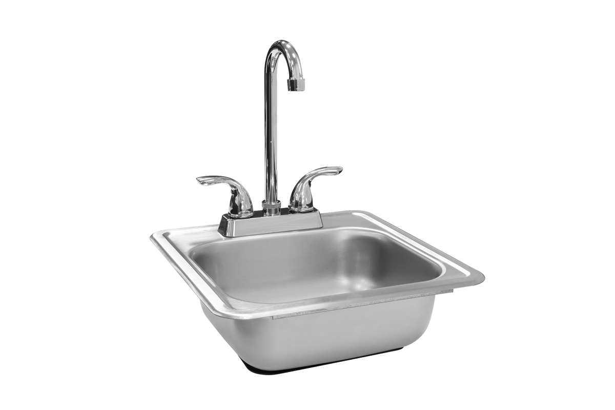TrueFlame 15"x15" Drop-in Sink - TF-NK-15D