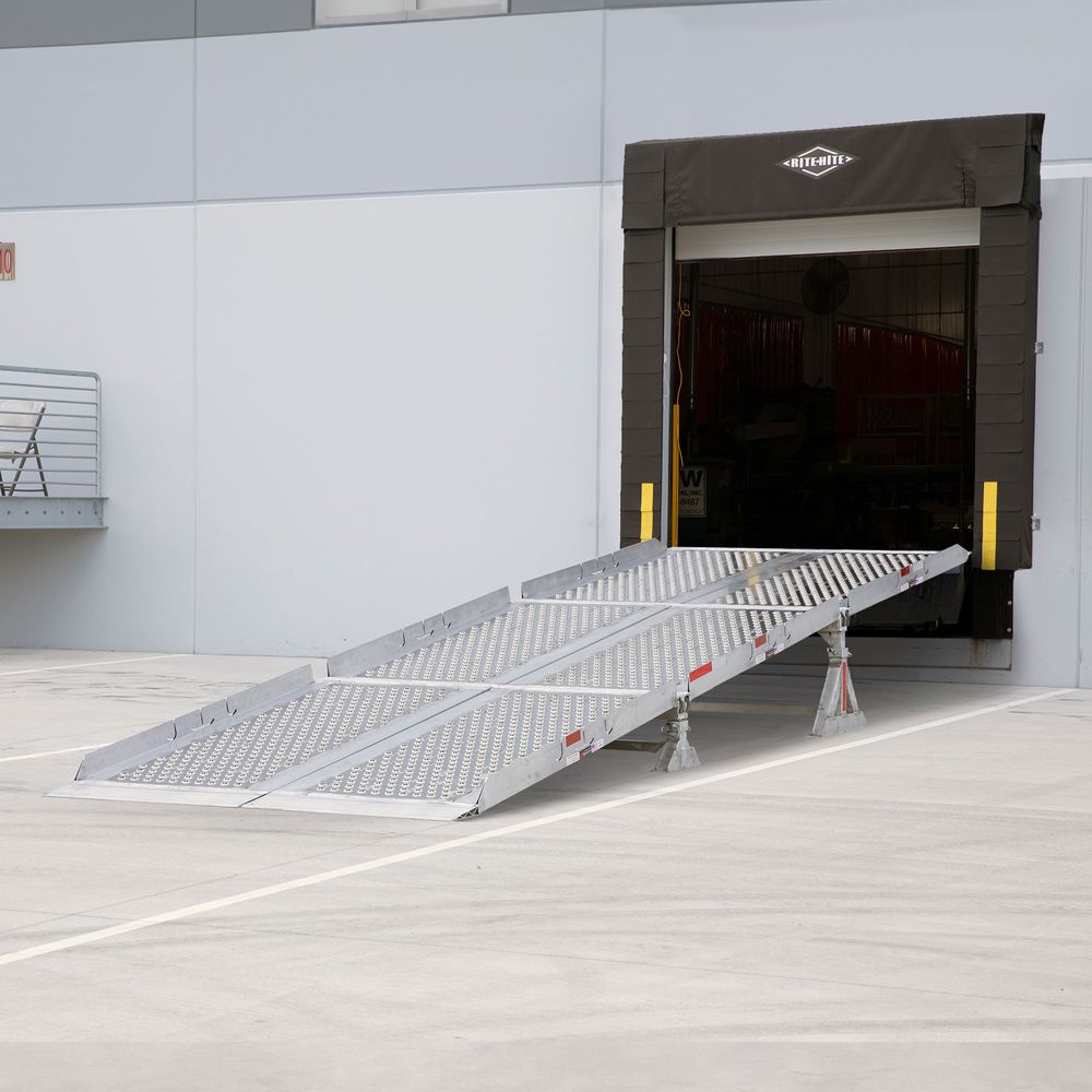 84" W Aluminum Portable Modular Mini Yard Ramp System – 25,000 lb. Cap