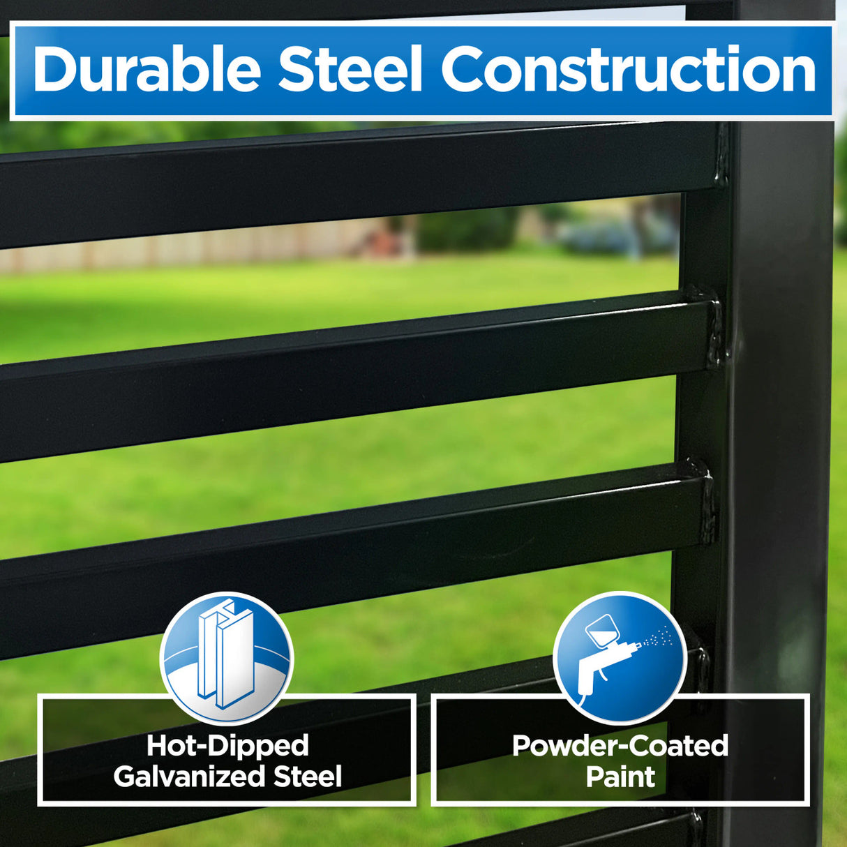 Aleko Automated Steel Dual Swing Driveway Gate and Gate Opener Complete Kit – MILAN Style – 18 x 6 Feet