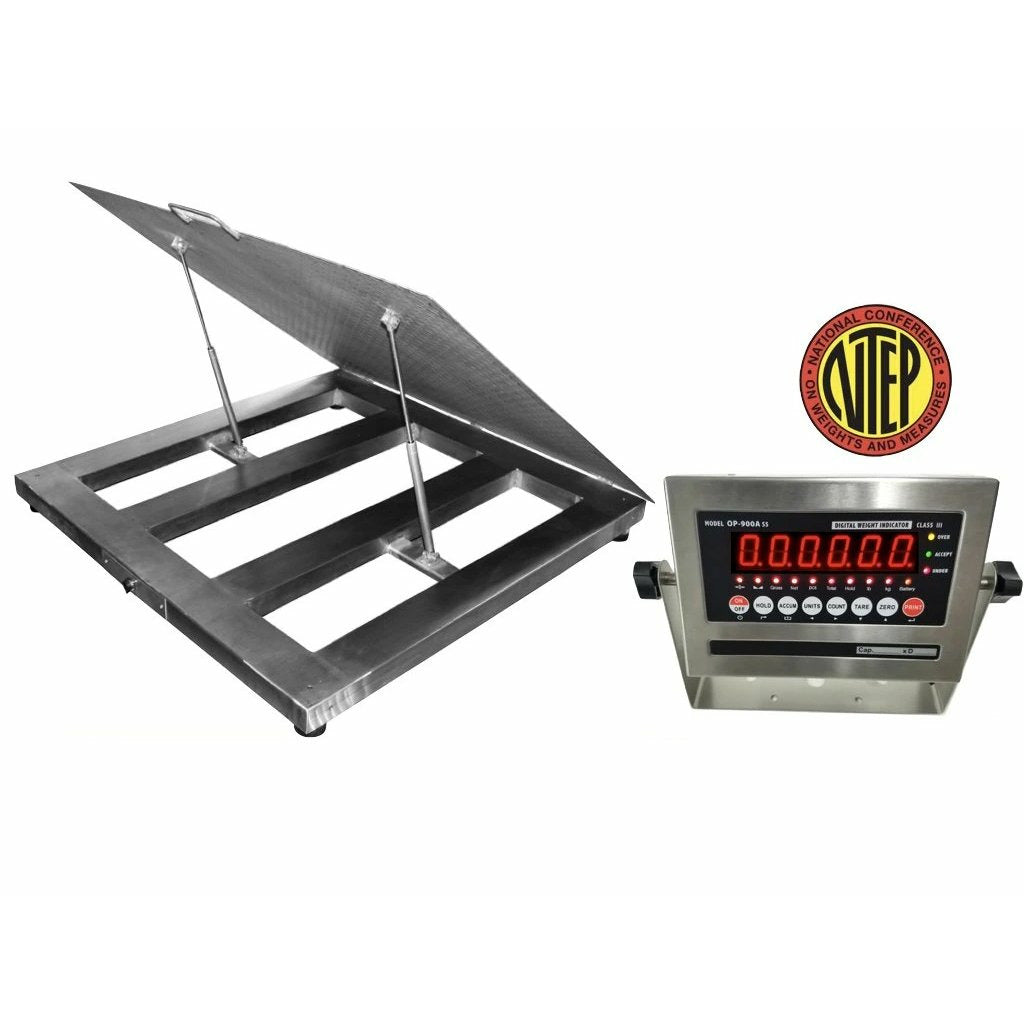 Prime Scales SL-800-SS-LT NTEP Selleton (Legal for trade) Lift Up Washdown Floor Scale