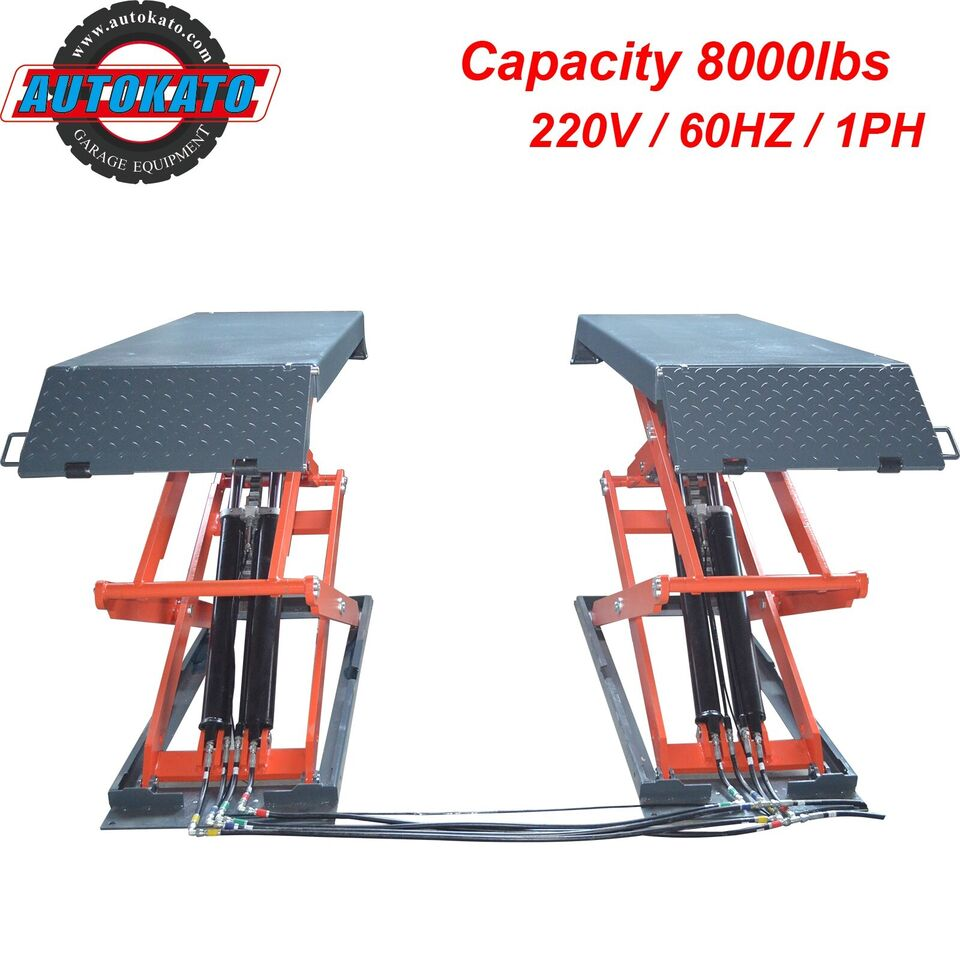 Katool KT-X95 8,000lb Full Rise Scissor Lift - Pneumatic Lock