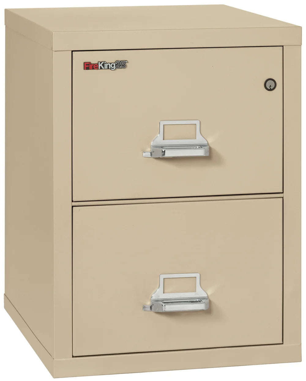 FireKing 2-Drawer 25" Deep 1-Hour Rated Fireproof File Cabinet, Letter