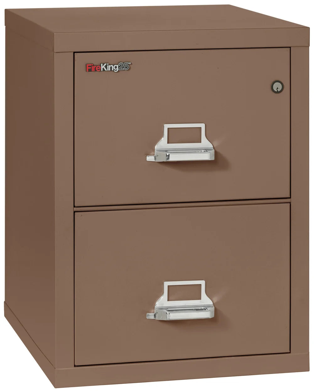 FireKing 2-Drawer 25" Deep 1-Hour Rated Fireproof File Cabinet, Letter
