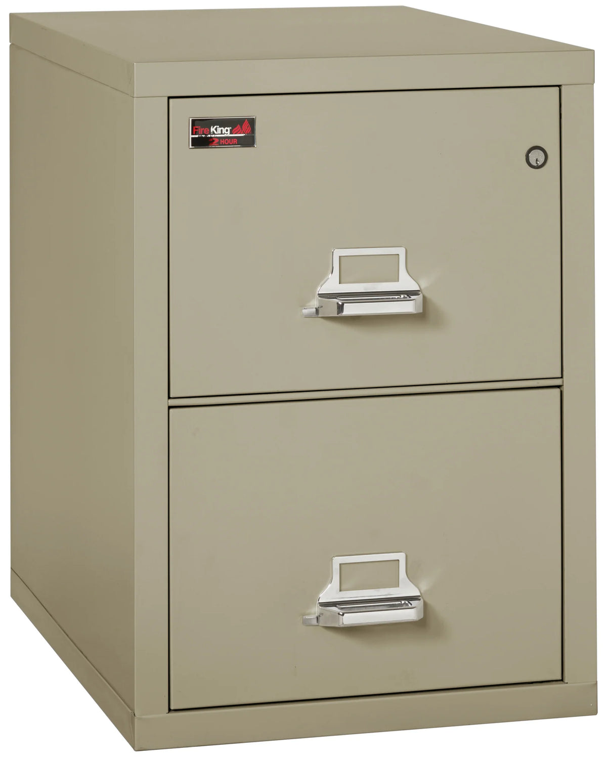 FireKing 2-Drawer 31" Deep 2-Hour Rated Fireproof File Cabinet, Letter