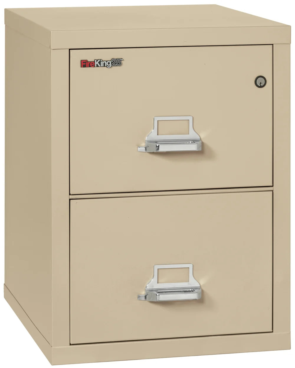 FireKing 2-Drawer 25" Deep 1-Hour Rated Fireproof File Cabinet, Legal