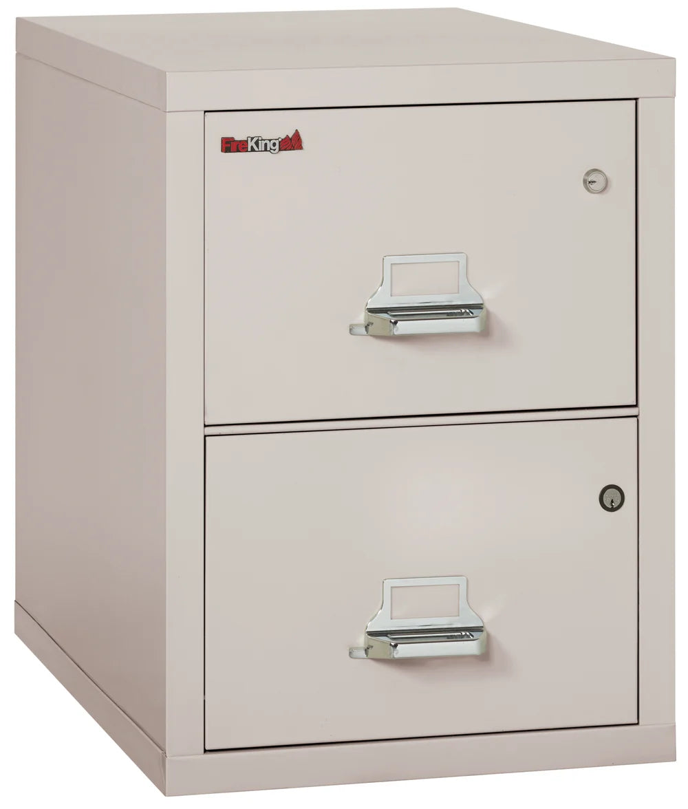 FireKing Safe-In-A-File 2-Drawer 31" Deep 1-Hour Rated Fireproof File Cabinet, Legal
