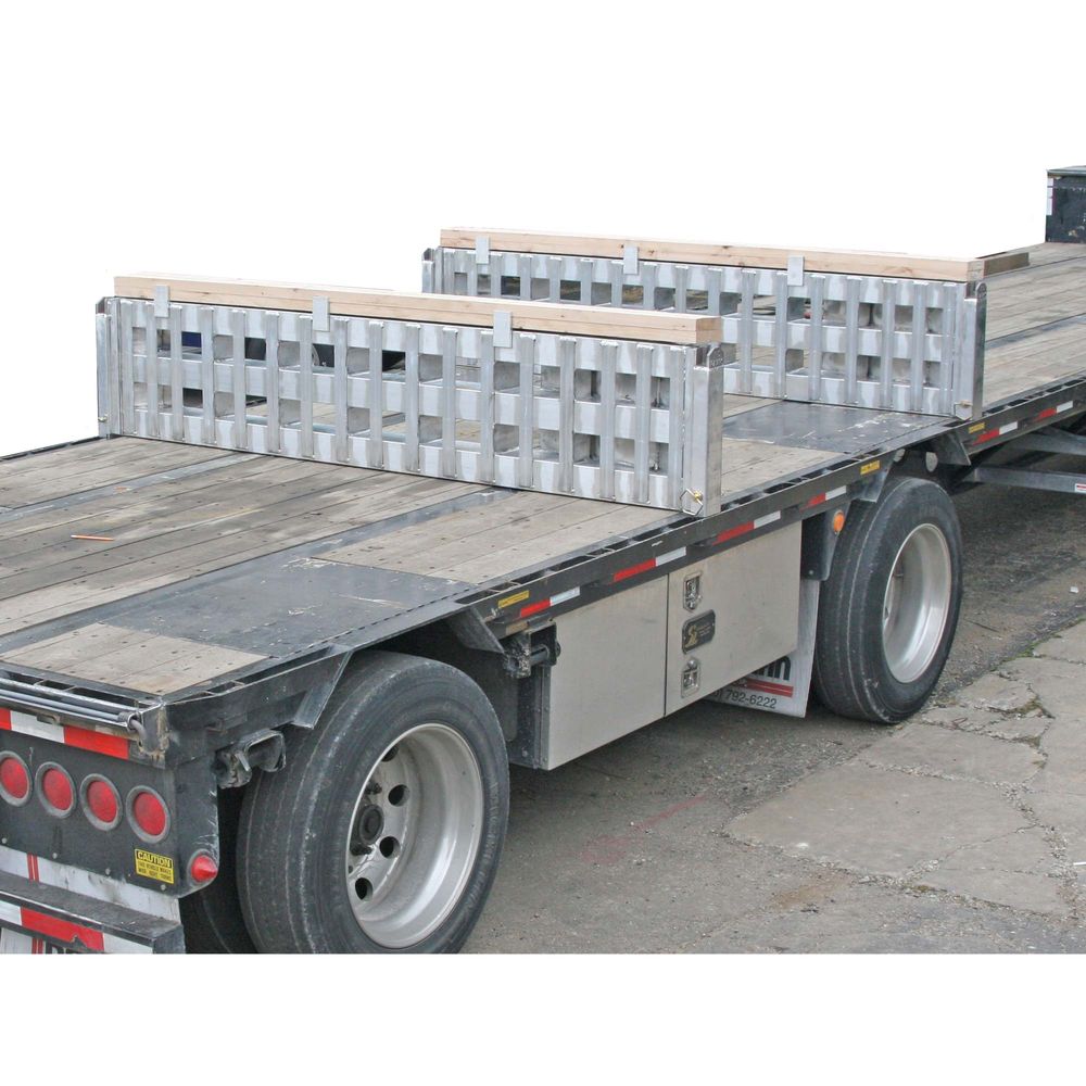 8' L x 16" W / 2 Ramp System for 16" H Step Deck Trailers - 20, 000 lb. Cap
