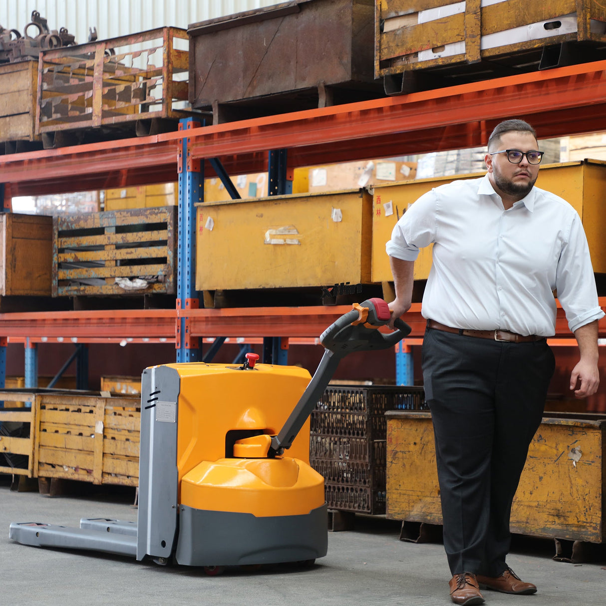 Apollolift Electric Walkie Pallet Jack 4400lbs 48" x27" A-1023