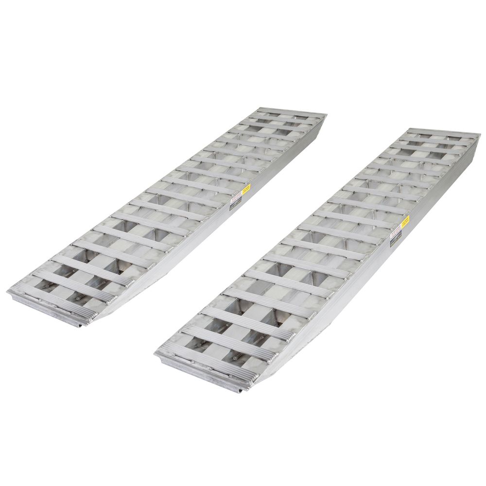 8' L Aluminum Ramps, Double Pin-On Ends - 20,000 lb. Weight Cap