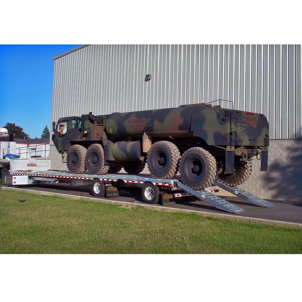 8' L x 20" W / 2 Ramp System for 26" H Step Deck Trailers - 23,500 lb. Cap