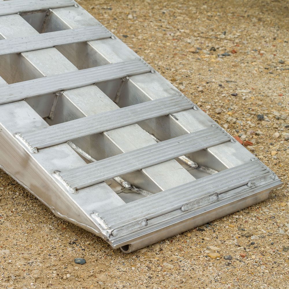 8' L x 20" W / 2 Ramp System for 26" H Step Deck Trailers - 23,500 lb. Cap