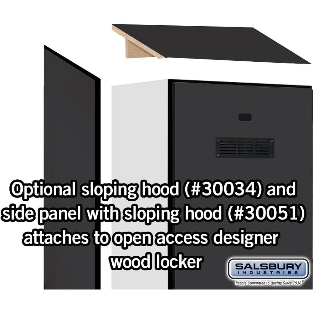 24" Wide Designer Wood Gear Locker - 6 Feet High - 18" Deep by Salsbury
