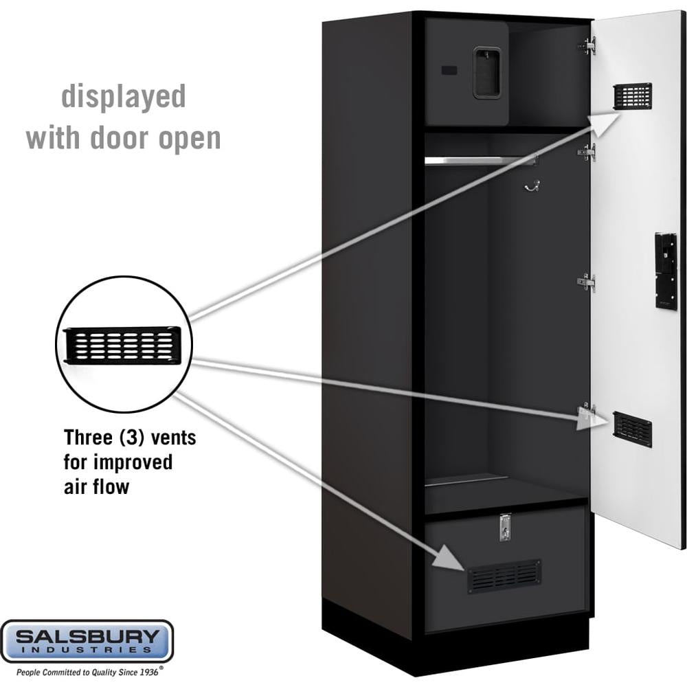 24" Wide Designer Wood Gear Locker - 6 Feet High - 24" Deep by Salsbury