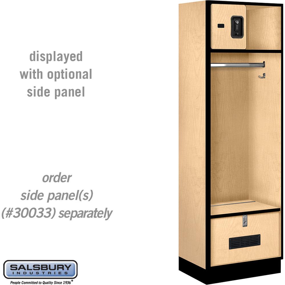 24" Wide Designer Wood Open Access Locker - 6 Feet High - 18" Deep by Salsbury