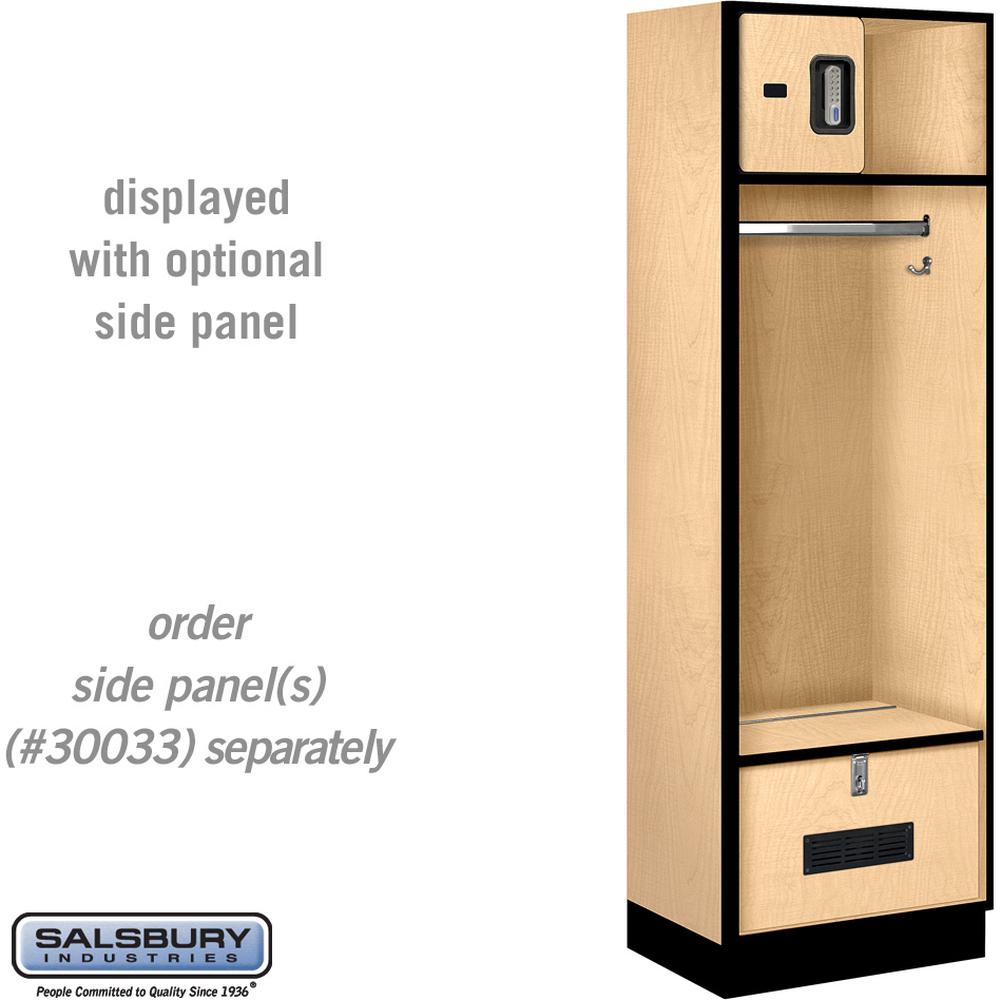 24" Wide Designer Wood Open Access Locker - 6 Feet High - 18" Deep by Salsbury