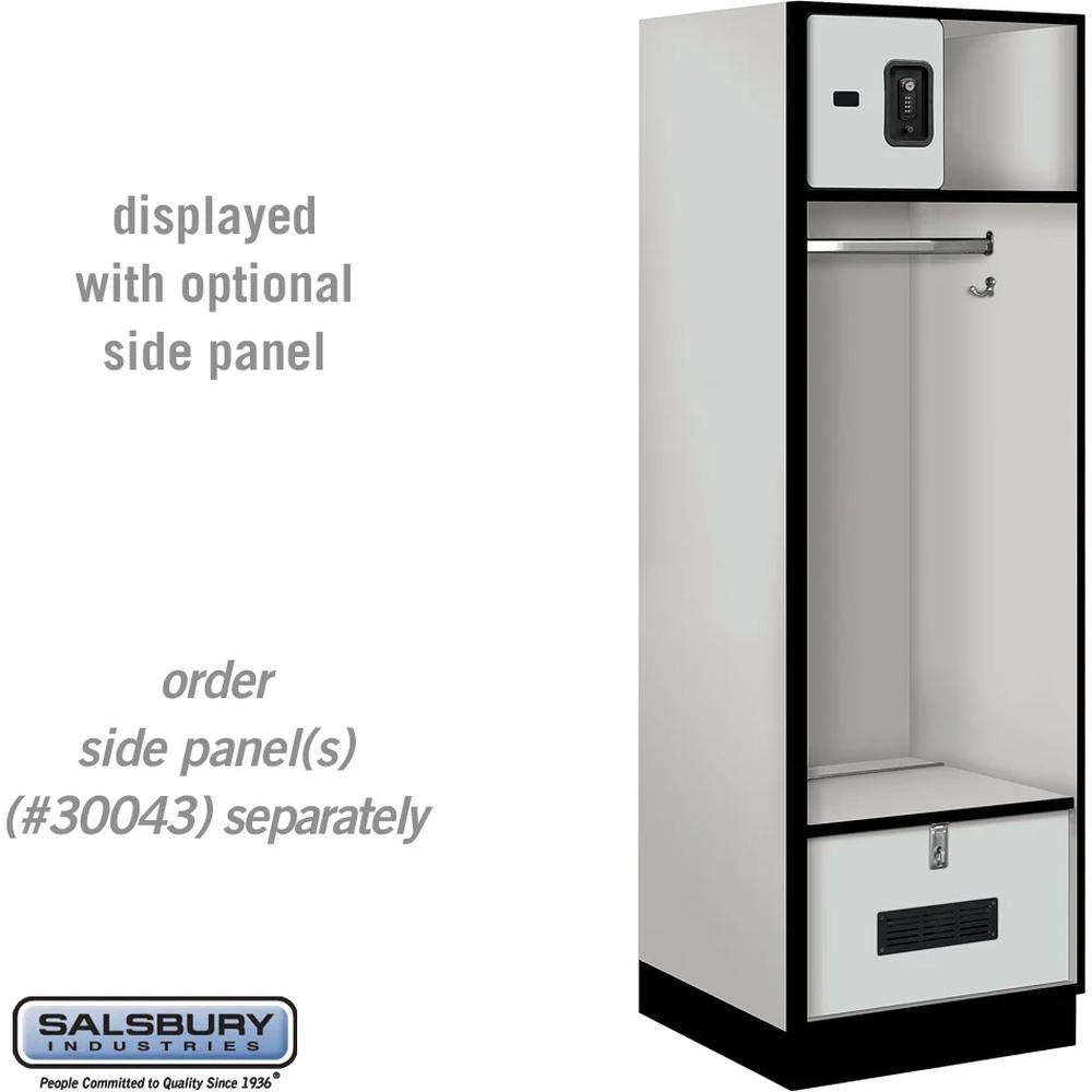 24" Wide Designer Wood Open Access Locker - 6 Feet High - 24" Deep by Salsbury