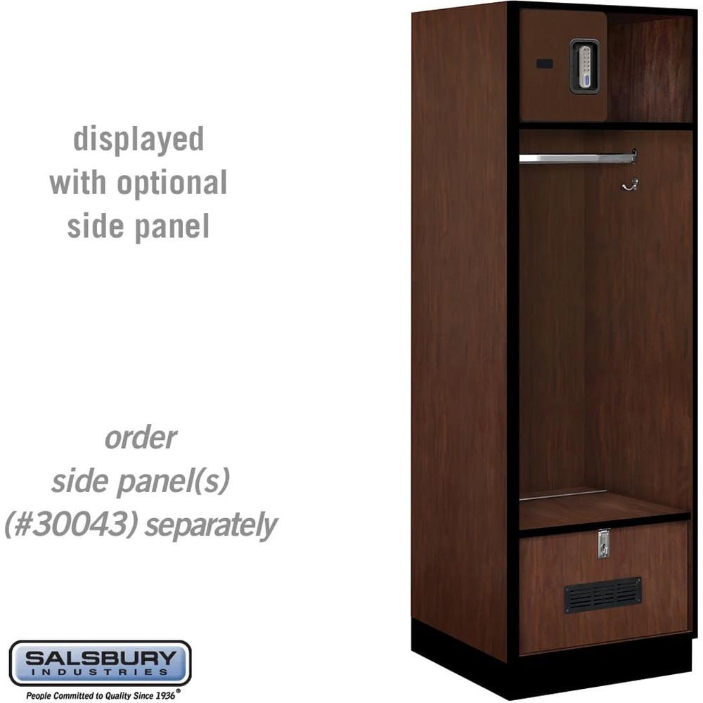 24" Wide Designer Wood Open Access Locker - 6 Feet High - 24" Deep by Salsbury